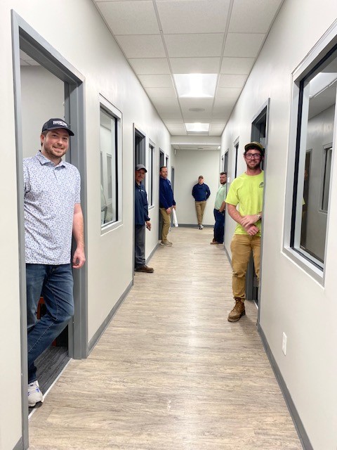 davcoroofing's tweet photo. We’ve been keeping busy here at the Davco office over the past 6 weeks! 
We remodeled our warehouse space into 6 more offices, along with a multi-use space, creating a more efficient way to utilize our office and better serve you! We also made some enhancements to our gym space! https://t.co/KqiNhN1szE