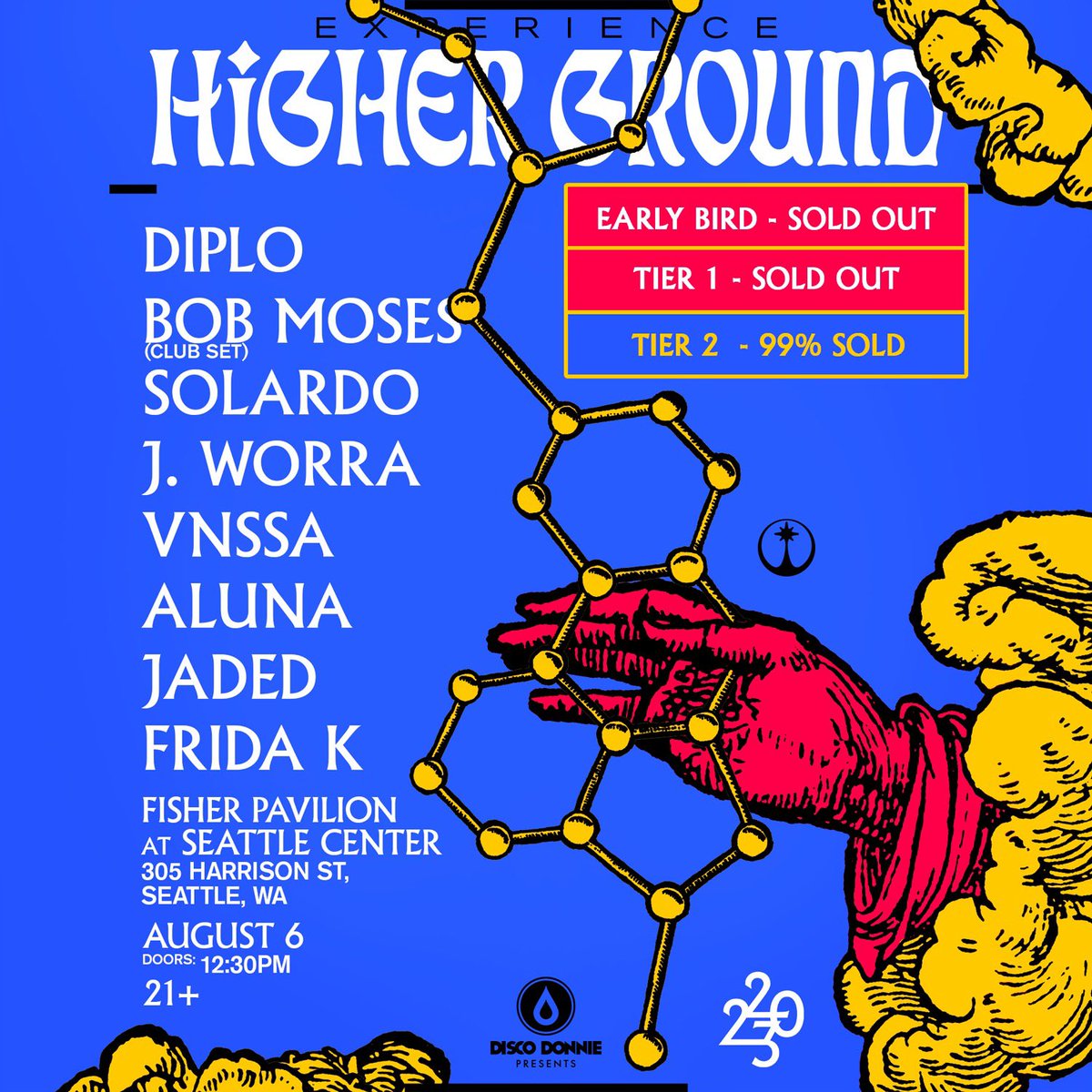 Seattle! 🚨 LIMITED TIER 2 TIX REMAIN for <a href="/thehigherground/">Higher Ground</a> 🚨

Get yours here —> hive.co/l/higherground…