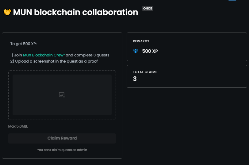 elysium_chain's tweet photo. How to get 500 our @crew3xyz straight ahead?

Just complete this quest, and it's all yours - https://t.co/fXGxpoZc5F

#ElysiumChain #ToTheMUN #partnership https://t.co/VfdjASXqRN