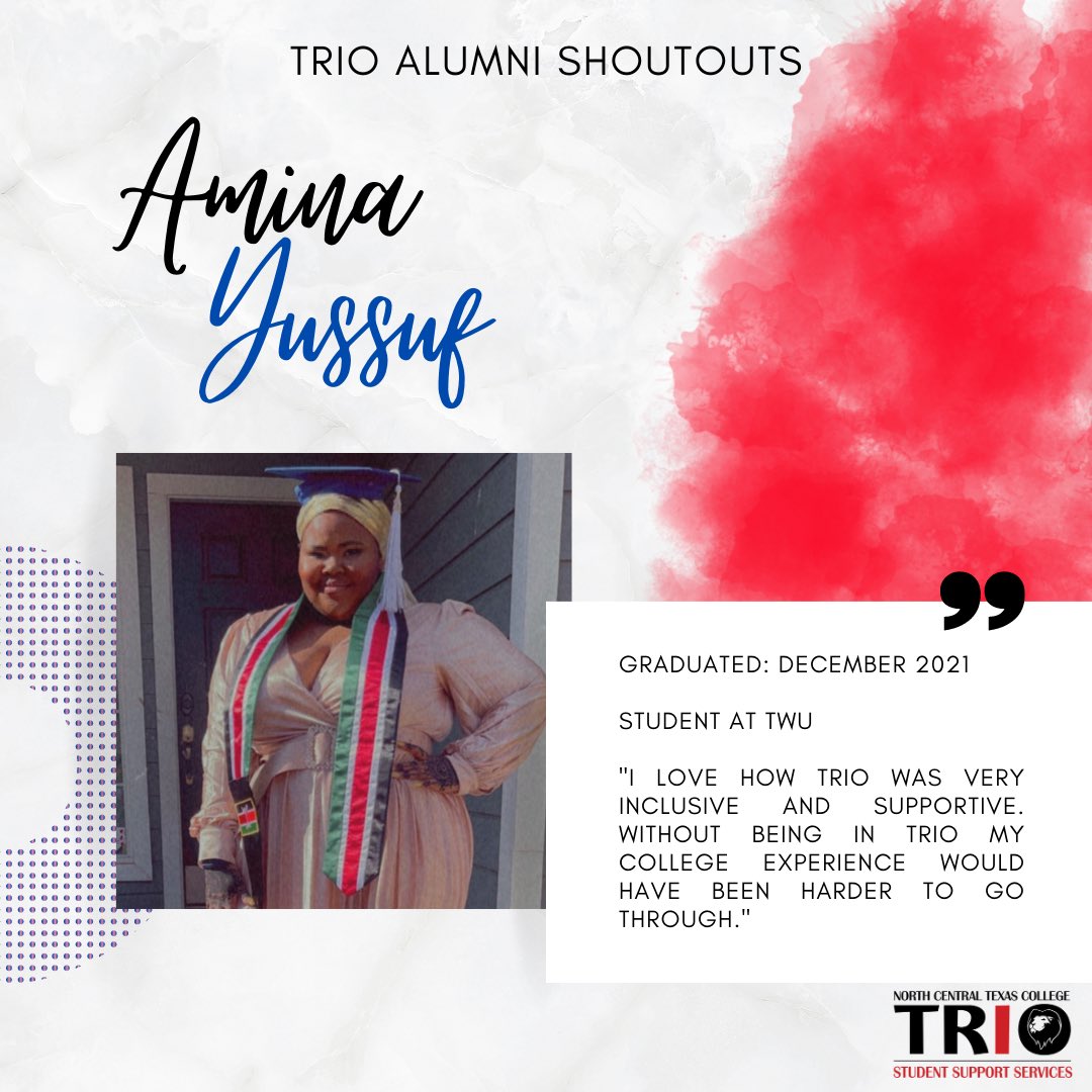 NCTCTRIOSSS's tweet photo. Continuing to celebrate TRIO Day by shouting out some of our TRIO Alumn🥳🎉. We are proud of you all!
 #trioworks #nationaltrioday https://t.co/vR94UGrF1H