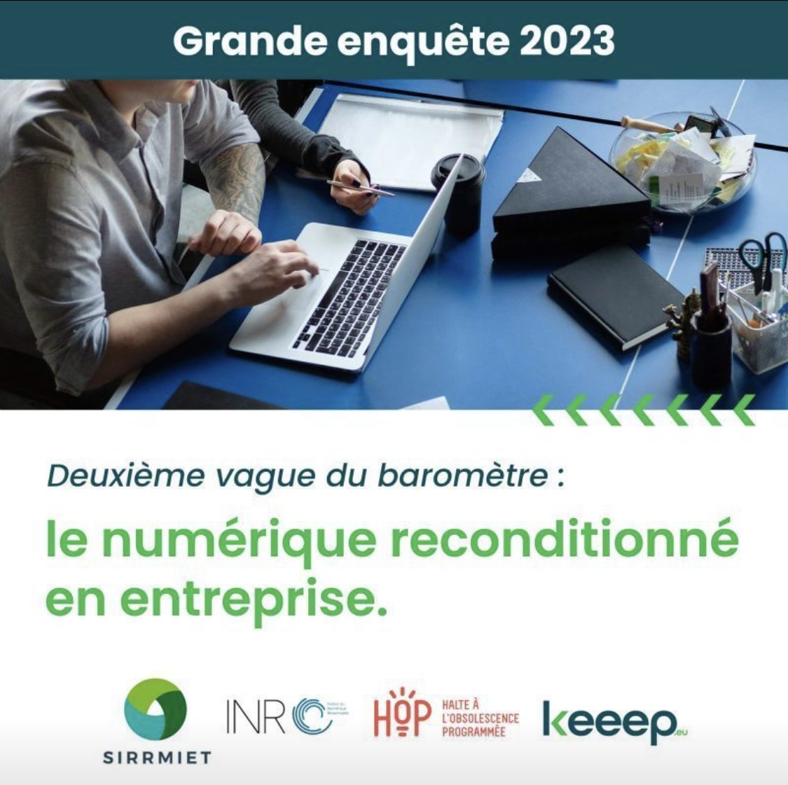 La question de l'équipement numérique dans votre entreprise fait partie de vos attributions ? 
En 5 mn, répondez à cette enquête nationale permettant d'évaluer la place des matériels numériques issus du réemploi dans les organisations professionnelles !
enquetes.easypanel.fr/relais/ethnos.…