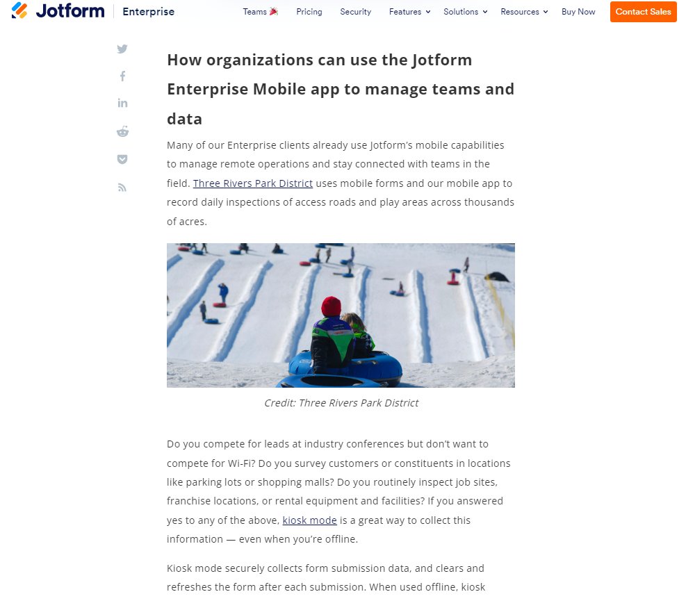 Huber099's tweet image. HEY THAT'S US!!! 🤩
That moment when you're catching up on what's new in @Jotform and find your org's team promoted in their launch of a new functionality✨
jotform.com/blog/announcin… So cool!
#efficientgovernment #datacollection #formsolutions #jotformenterprise