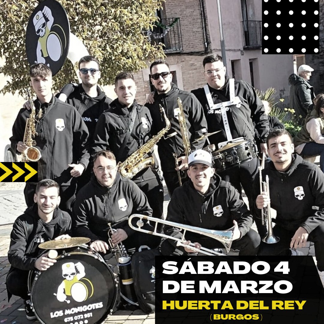 🛣️ ᴄᴀʀʀᴇᴛᴇʀᴀ ʏ ᴍᴀɴᴛᴀ 🛌🏽

Porque nos vamos hasta 𝑯𝒖𝒆𝒓𝒕𝒂 𝒅𝒆𝒍 𝑹𝒆𝒚 (𝑩𝒖𝒓𝒈𝒐𝒔) para ponerle calor 🔥 al primer sábado de marzo 🤘🏽

#monigotes #⚠️ #monikots #☠️  #streetband #losputosmonigotes #brassband  #todoalnegro #estoyconlosmonigotes #📢🎶