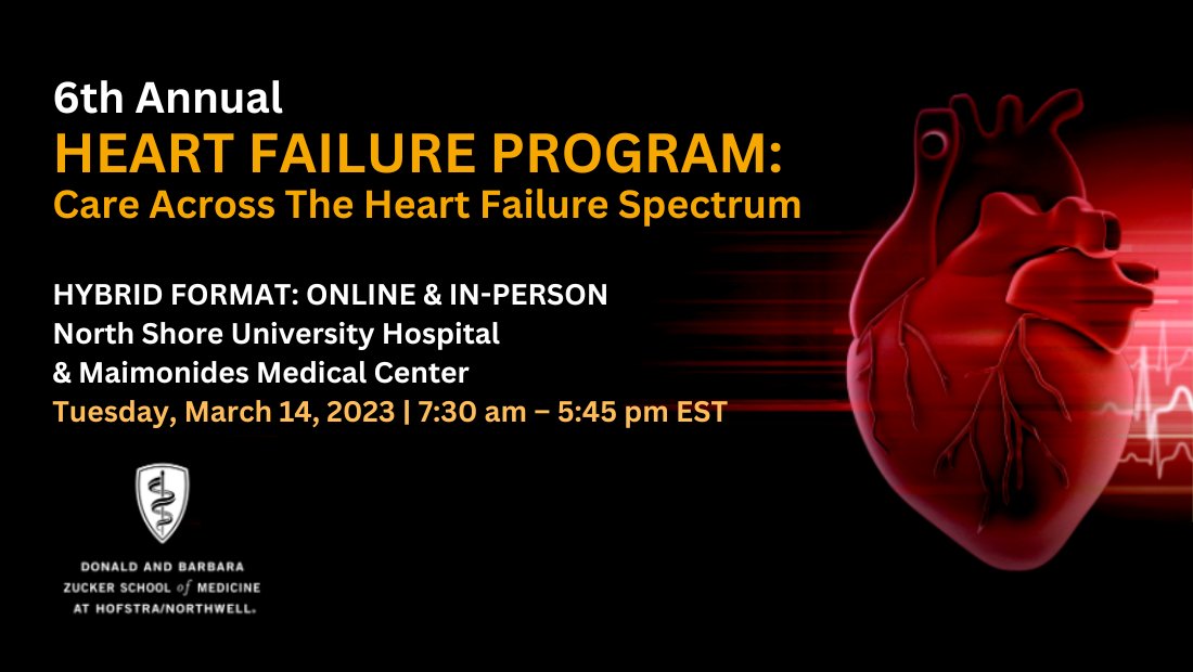 Less than 2 weeks to go until the 6th Annual Heart Failure Program featuring a Keynote Address by our very own Dr. Jennifer Mieres. Sign up today: bit.ly/3YaaIVB
