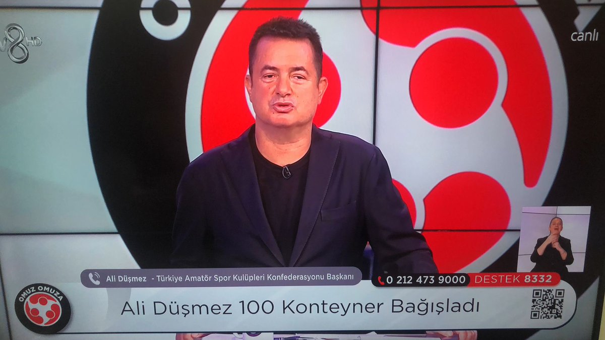 Konfederasyon Genel Başkanı <a href="/AliDusmezz/">ALİ DÜŞMEZ</a> Hatay’da vefat eden Hatay ASKF Başkanı Mehmet Öztürk adına, 100 Konteynerlik bir mahalle kurulacağını #OmuzOmuza yardım programında duyurdu <a href="/mehbaykan/">Mehmet Baykan</a> <a href="/TFF_Org/">TFF</a> #depremhatay