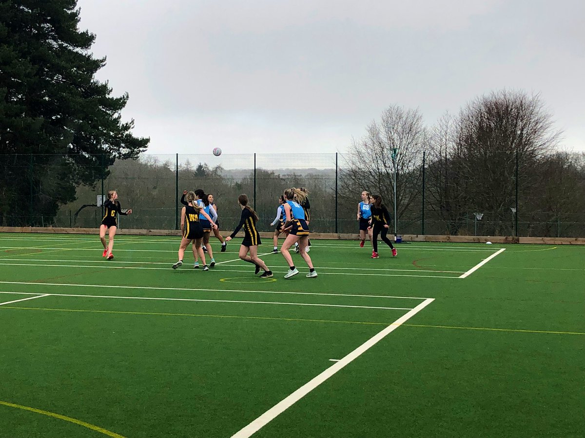 OratorySport's tweet photo. Delighted to host @ShiplakeCollege &amp; @ReadingBlues for #Netball 
🟡⚫️ #OratorySport
⬇️
Enjoyed spending time with Mr Brown @ShiplakeWelfare (sadly no 📸) - a true friend of the school &amp; he will be missed from our sport fixtures ⤵️
See you next term 🏏🏏 before retirement 🥂🥂 https://t.co/fTRZ7OIq92