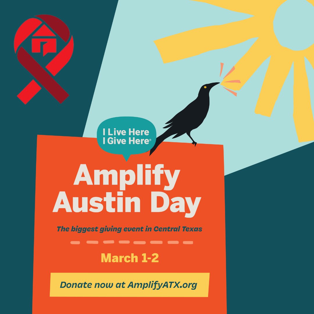 ProjTransitions's tweet image. Today is the day! Show your support for our mission by making a donation at AmplifyATX.org.

#ILiveHereIGiveHere #AmplifyAustin #ATX  #FightHomelessness #GiveBack #Do512 #supportlocal #fightaids #fighthiv #hivawareness