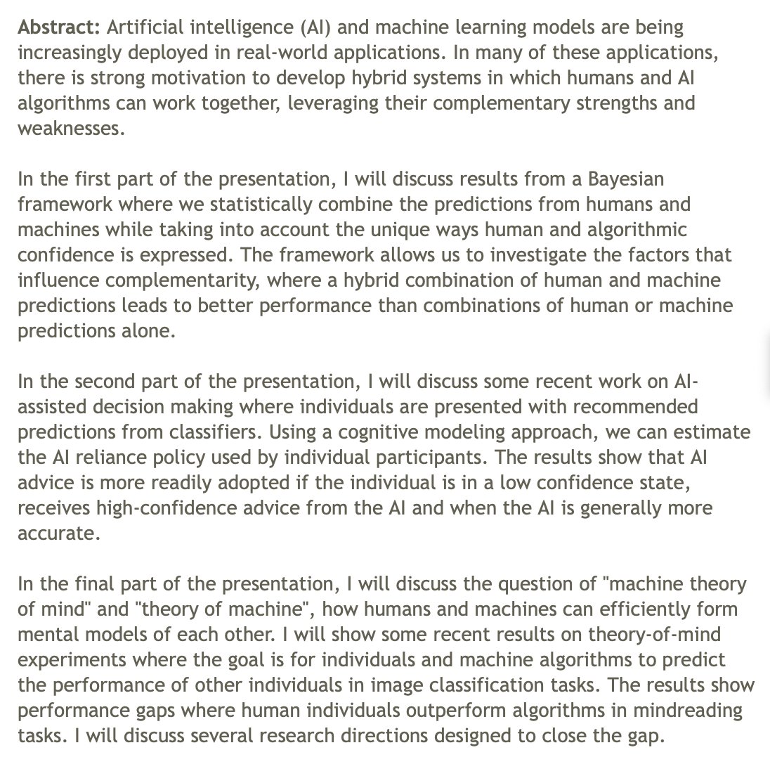 🧵Human-#AI Collaboration

Mark Steyvers (<a href="/UCIrvine/">UC Irvine</a>)

Today's SFI Seminar, streaming now:
youtube.com/watch?v=7FtSyg…