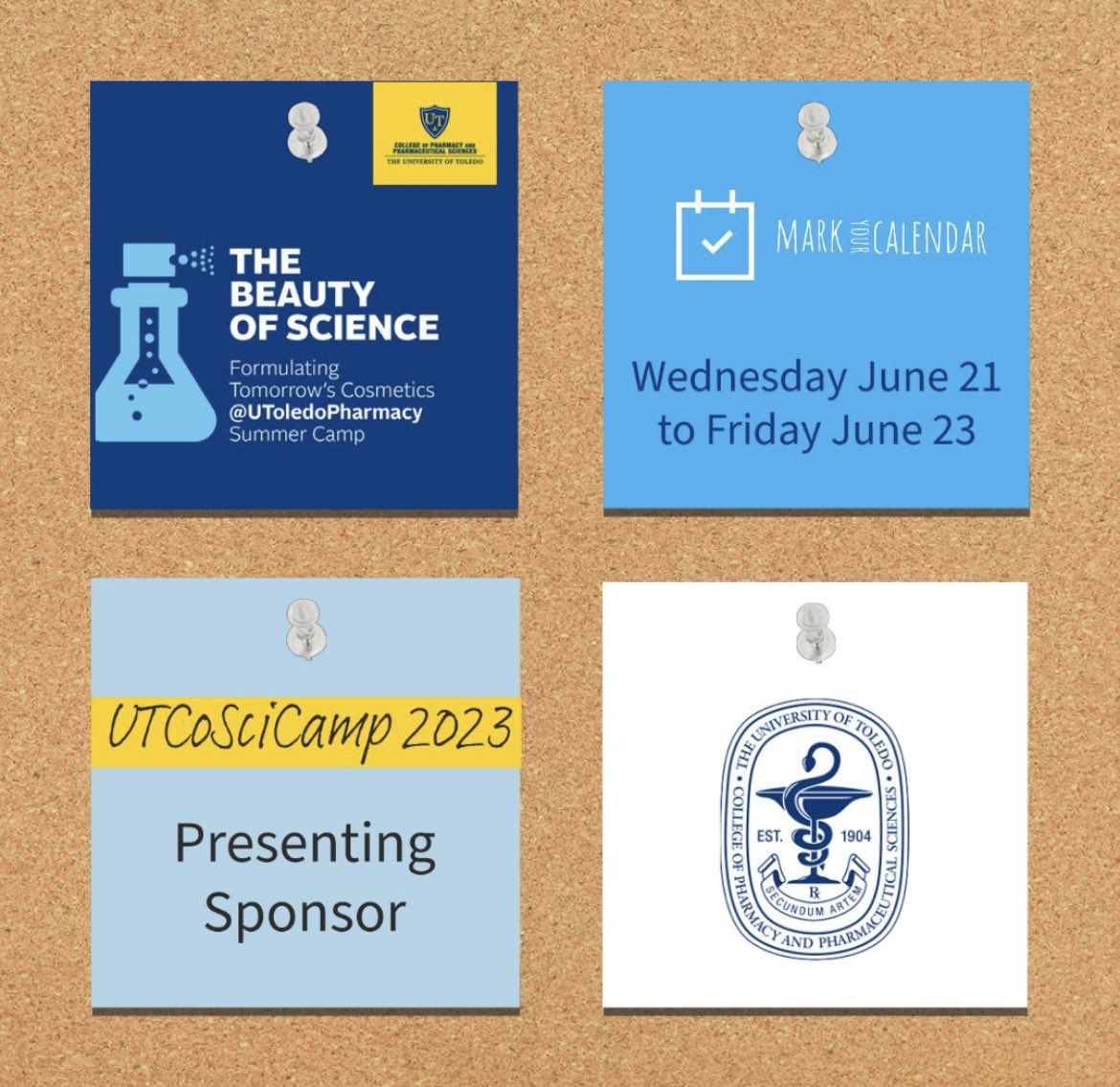 UToledoPharmacy's tweet image. Campers at our Beauty of Science #VirtualCamp in June will get to connect with Dr. Gabriella Baki, program director for the #CosmeticScience &amp;amp; Formulation Design major at #UToledo as they learn more about the major &amp;amp; careers. Registration is open&amp;gt; tinyurl.com/2sxnmaeu.