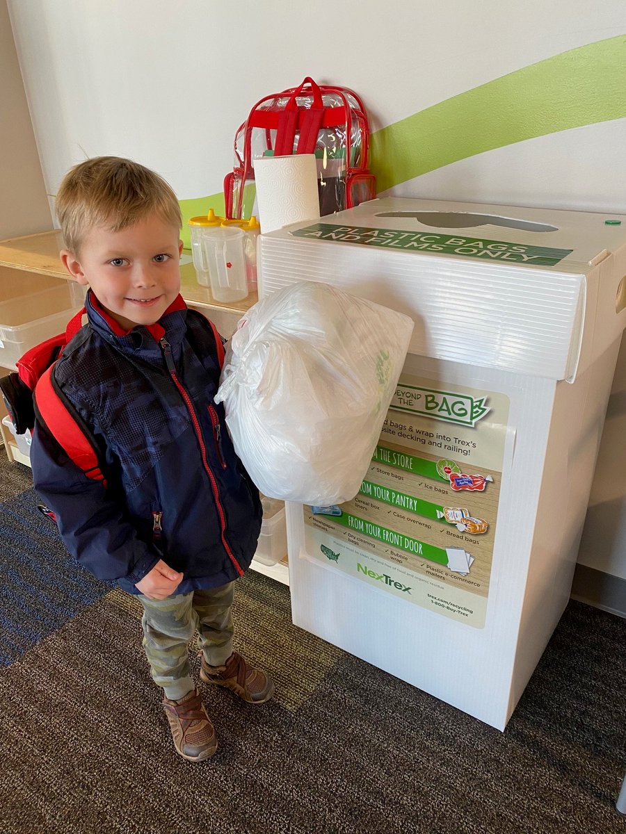 What's cuter than a preschooler recycling?  Not much 😀