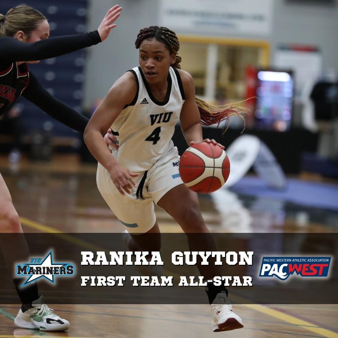 VIUMariners's tweet photo. Congratulations to our @VIUniversity women's basketball @pacwestbc all-stars!
โญ๏ธHarriette Mackenzie: First Team All-Star, Player of the Year
โญ๏ธ Ranika Guyton: First Team All-Star
โญ๏ธ CJ Buckley: Second Team All-Star
โญ๏ธ Kiayra Hohlweg: All-Rookie Team
#VIUMariners #pacwestbc https://t.co/vobPqyU8FI