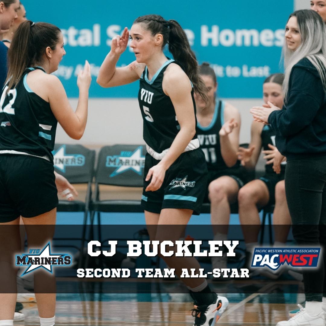 VIUMariners's tweet photo. Congratulations to our @VIUniversity women's basketball @pacwestbc all-stars!
โญ๏ธHarriette Mackenzie: First Team All-Star, Player of the Year
โญ๏ธ Ranika Guyton: First Team All-Star
โญ๏ธ CJ Buckley: Second Team All-Star
โญ๏ธ Kiayra Hohlweg: All-Rookie Team
#VIUMariners #pacwestbc https://t.co/vobPqyU8FI