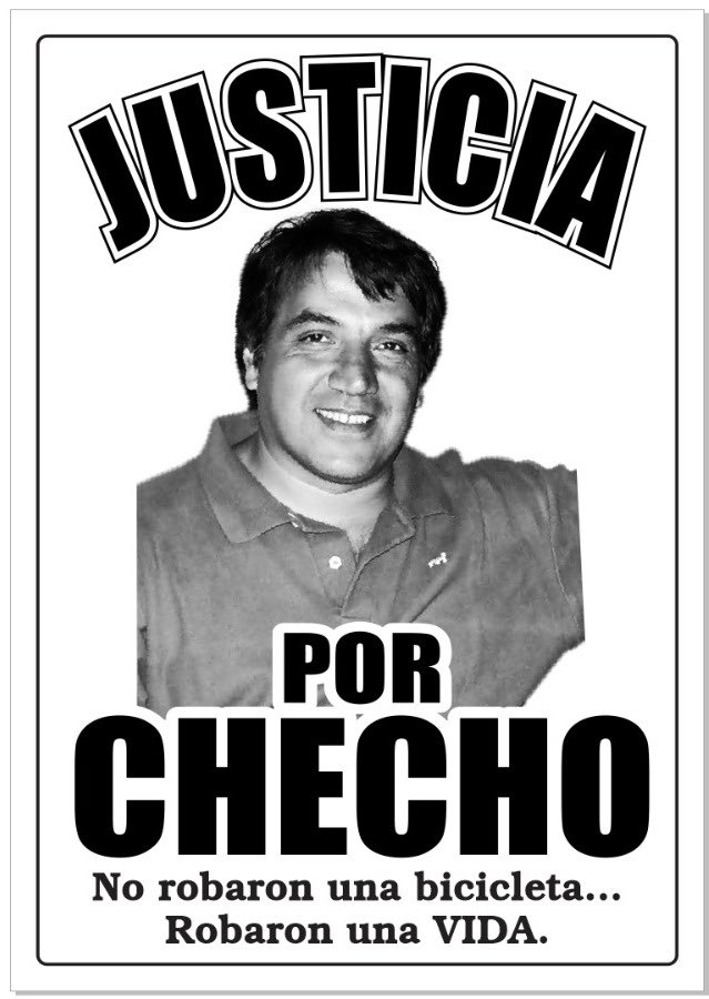 ‼️JUSTICIA POR CHECHO‼️
Justicia por mi papá, no robaron una bicicleta, robaron una vida