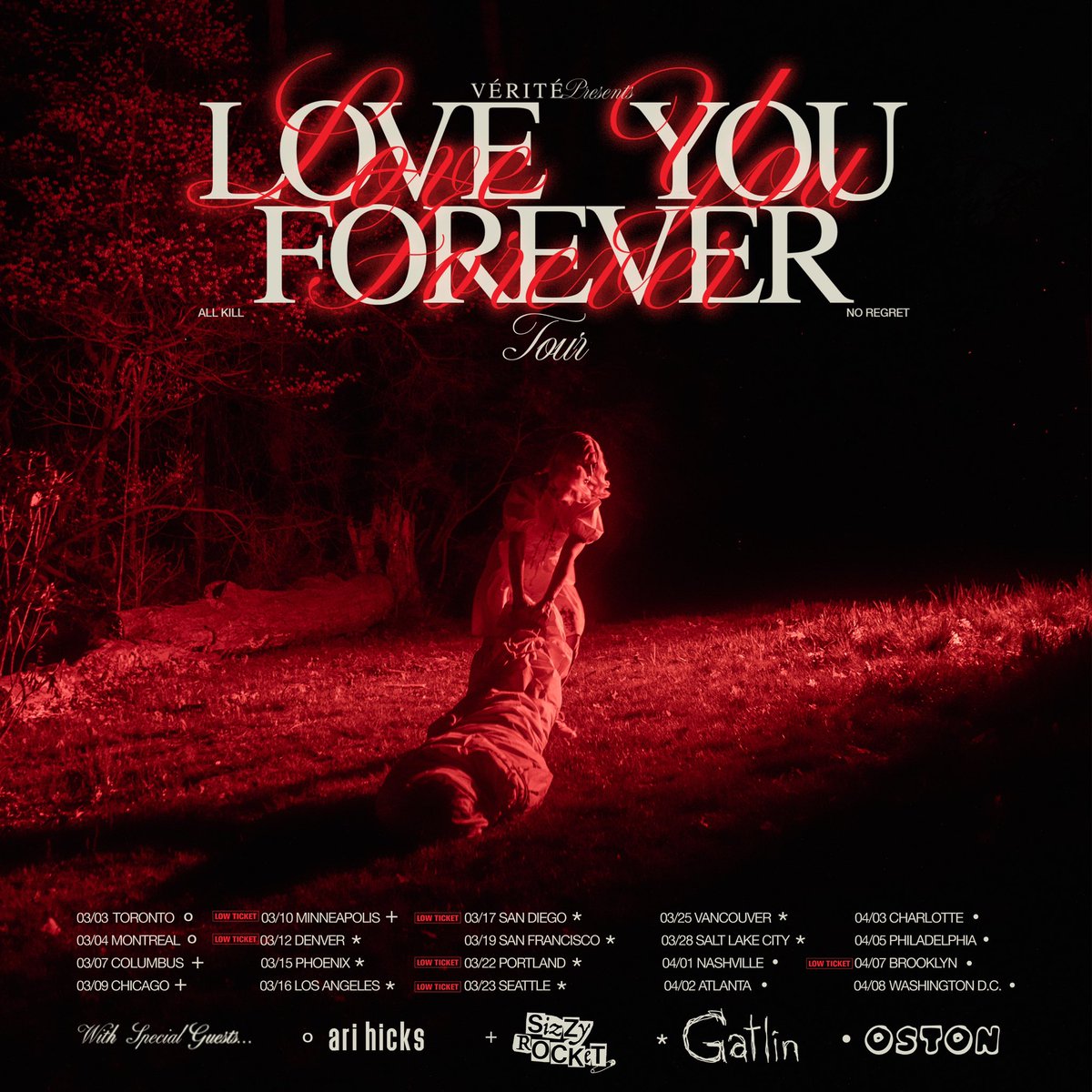 TOUR STARTS FRIDAY. 

Portland, we’re releasing the last 20 tickets before sellout. 

I’ve been buried in production rehearsals &amp; this show is going to destroy me &amp; you. 

<3333
tickets here —> veriteofficial.com/tour