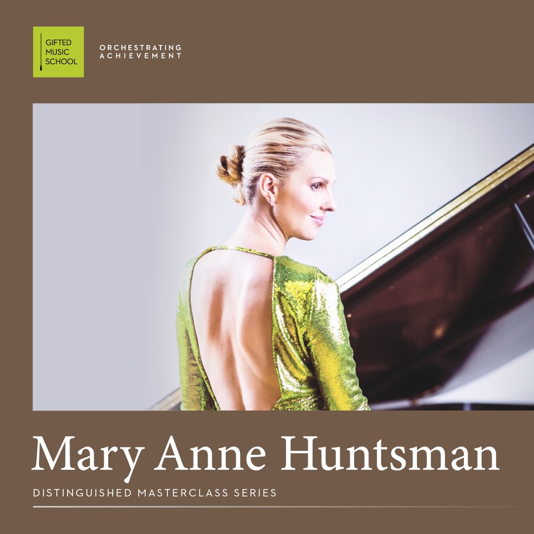 Quick update to our upcoming masterclass featuring Mary Anne Huntsman. Her masterclass will be going ahead as planned on Thursday, March 2, 6-8pm and will be combining with Fridays previously scheduled recital! • Please note that there will not be a separate recital on Friday