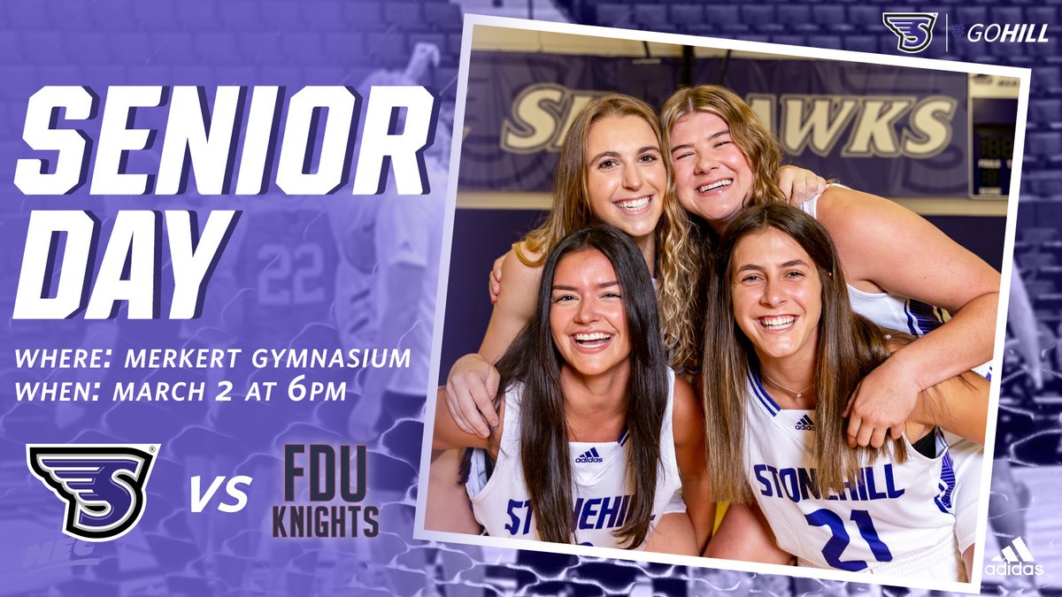 🏀SENIOR DAY🎓
<a href="/StonehillWBB/">Stonehill Women’s Basketball</a> play in their senior day game against conference rival Fairleigh Dickinson University at HOME at 6PM TONIGHT!
#GoHill #NECPride

📺 bit.ly/3y40aNk
📊 bit.ly/3J1OnWa