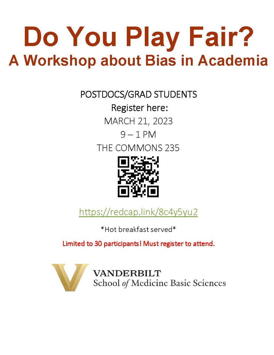 Trainees/Grad students/Postdocs - Fair Play Workshop highlights obstacles that prevent minoritized trainees from excelling in post-graduate education #FairPlayWorkshop #HotBreakfast