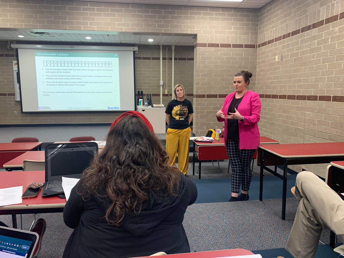 mrsyock's tweet photo. Creating a world where all learners know, use, &amp; enjoy mathematics!  Honored to share what I’m doing in my classroom with other teachers in the county! We are truly better together! 
Thank you @IllustrateMath for transforming my math classroom into a math community! @BCESCbrown https://t.co/MyyoT7dkqO
