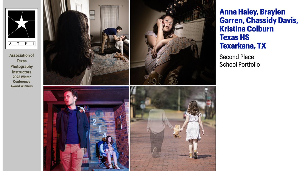 ATPI's tweet photo. School Portfolio
Second Place
Anna Haley, Braylen Garren, Chassidy Davis and Kristina Colburn
Texas HS (Texarkana)
#atpiwc23 https://t.co/5aNbvzPPBt