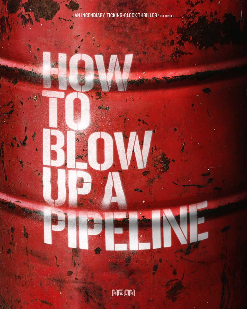 neonrated's tweet photo. Nonviolence is no longer an option.

HOW TO BLOW UP A PIPELINE. Trailer drops tomorrow, in theaters April 7. https://t.co/zvJ1wuXgxS