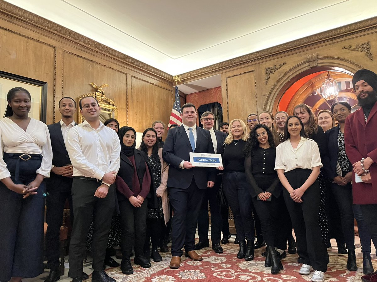 UKPatchwork's tweet photo. Tonight’s #AlumniMasterclass is with Matthew Palmer, Deputy Chief of Mission at @USAinUK. A very topical conversation on the future of diplomacy, the #SpecialRelationship and the importance of empathy. #GetInvolved https://t.co/prAayUQQsq