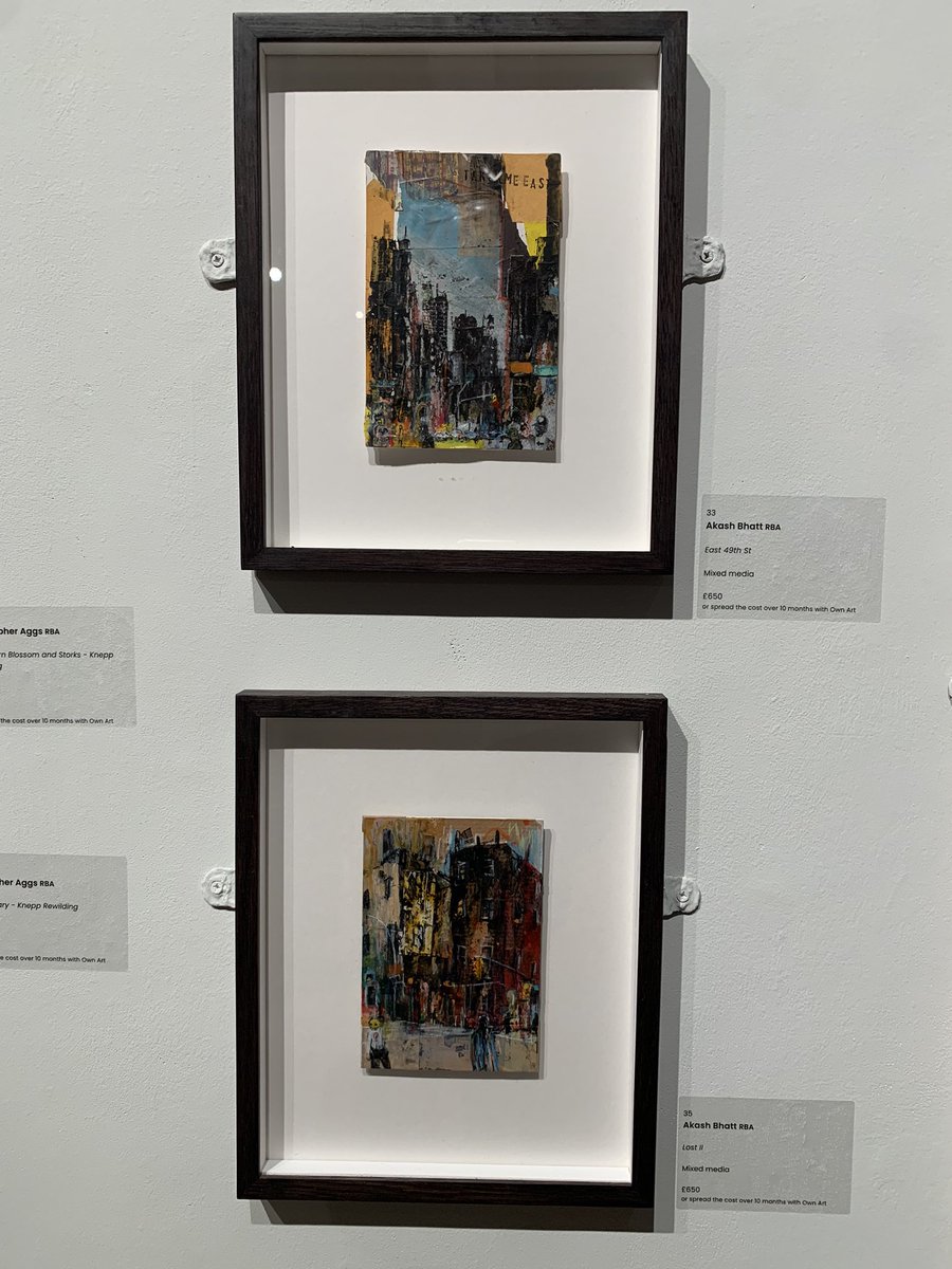TrentArtGallery's tweet photo. A very enjoyable afternoon @RoyalSocBritArt exhibition. Great to catch up with @AnthonyYatesRBA #MartinBaldwin #JohnScottMartin et al 
Well worth a visit if you get chance. Here are few of the paintings on show including works by gallery artists @AkashBhatt72 &amp; @REWellsArtist https://t.co/GT3NyEze5G