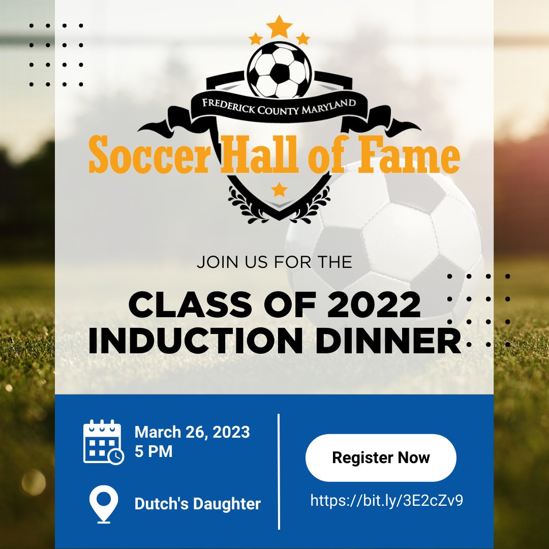 This week's Frederick County Class of 2022 Hall of Fame inductee is Matt Hollis! Congrats Matt and thank you for building up more soccer stars in Frederick County! Learn more and register for the March 26th induction banquet here: ow.ly/PhXx50MUoZP #FCHOF