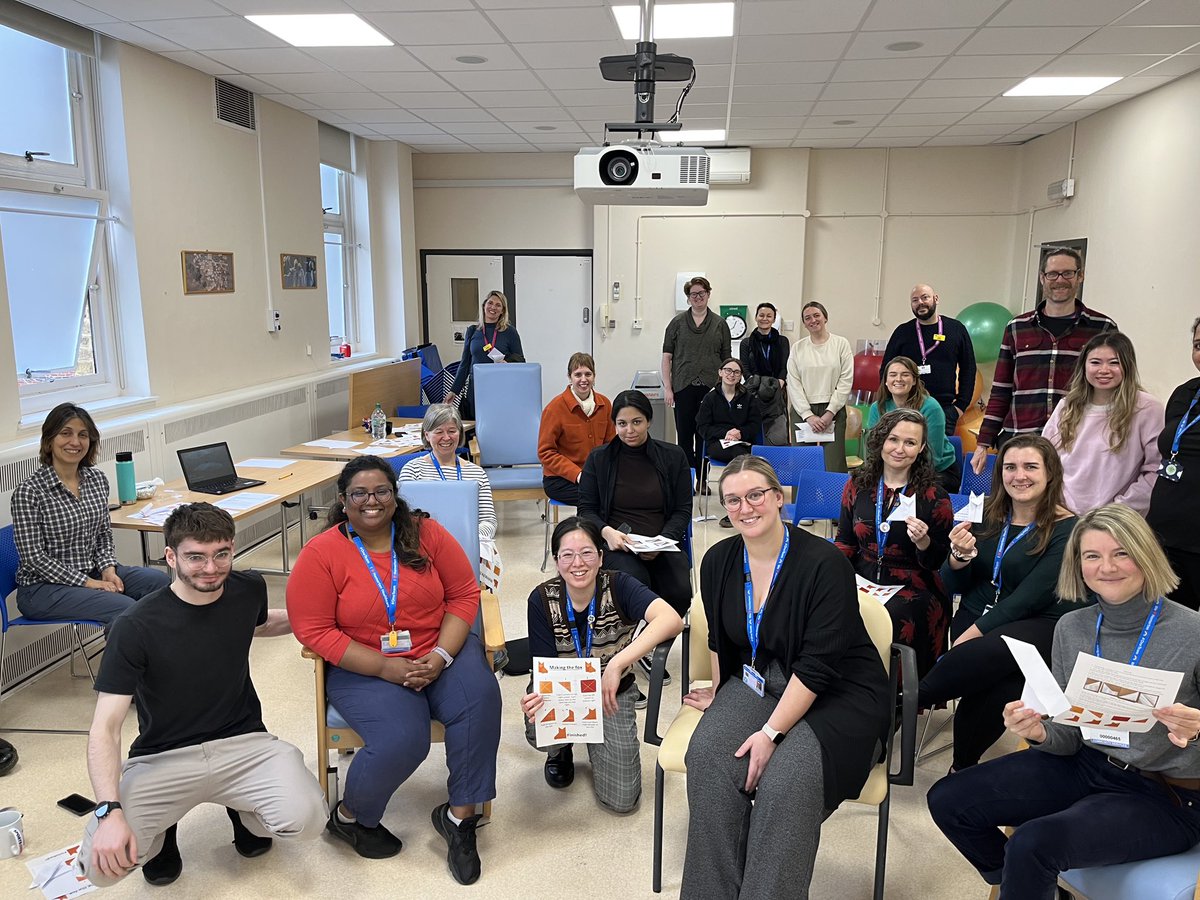 Had such a fun day presenting about Accessibility for people with aphasia and other communication difficulties  on placement last week! 📝📚📖 We hope the Homerton, St Leonard's ACRT MDT enjoyed it as much as we did. Some people even succeeded with their origami foxes! 🦊