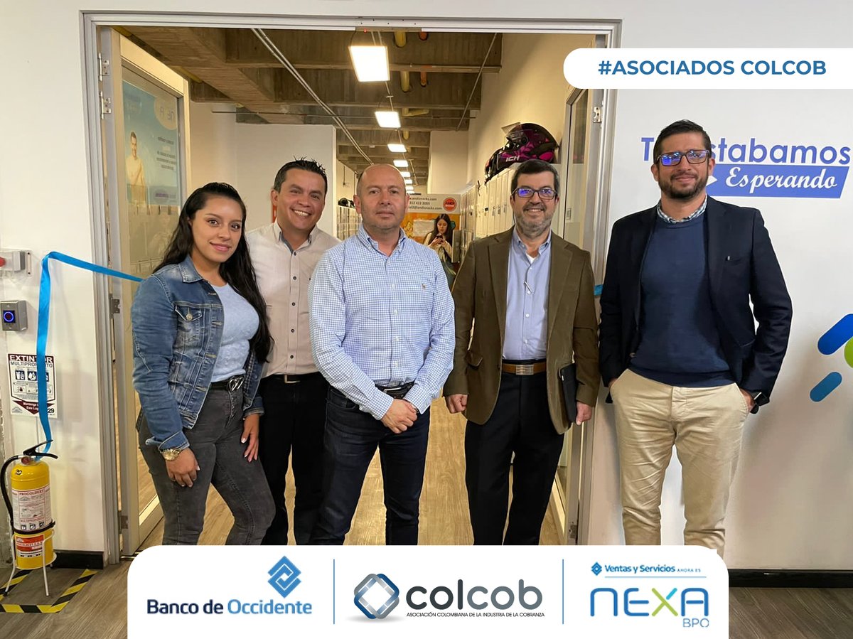 Colcob_Colombia's tweet photo. 📣 Felicitamos a nuestros #AsociadosColcob por la inauguración de la campaña "Cobranza Temprana" que hoy migró de su operación in-house a Nexa. Nos enorgullece que el @Bco_Occidente haya elegido a @Nexabpo para ser su aliado en este importante reto 👏🏻 https://t.co/muiZax1Sx8