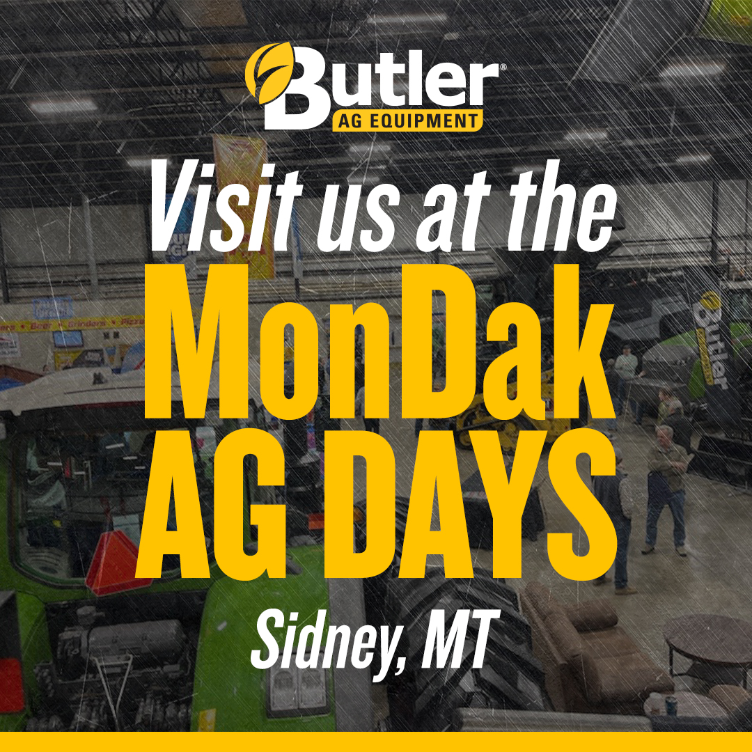 Visit us at the MonDak Ag Days and Tradeshow in Sidney, MT!

Stop by the ButlerAg Equipment Booth to learn about our machines and what Butler can do for you. 🌾

#farm #montana #agriculture #farming #agco #fendt #sidney #harvest #tractor #corn #farmer #planting #harvest #crop