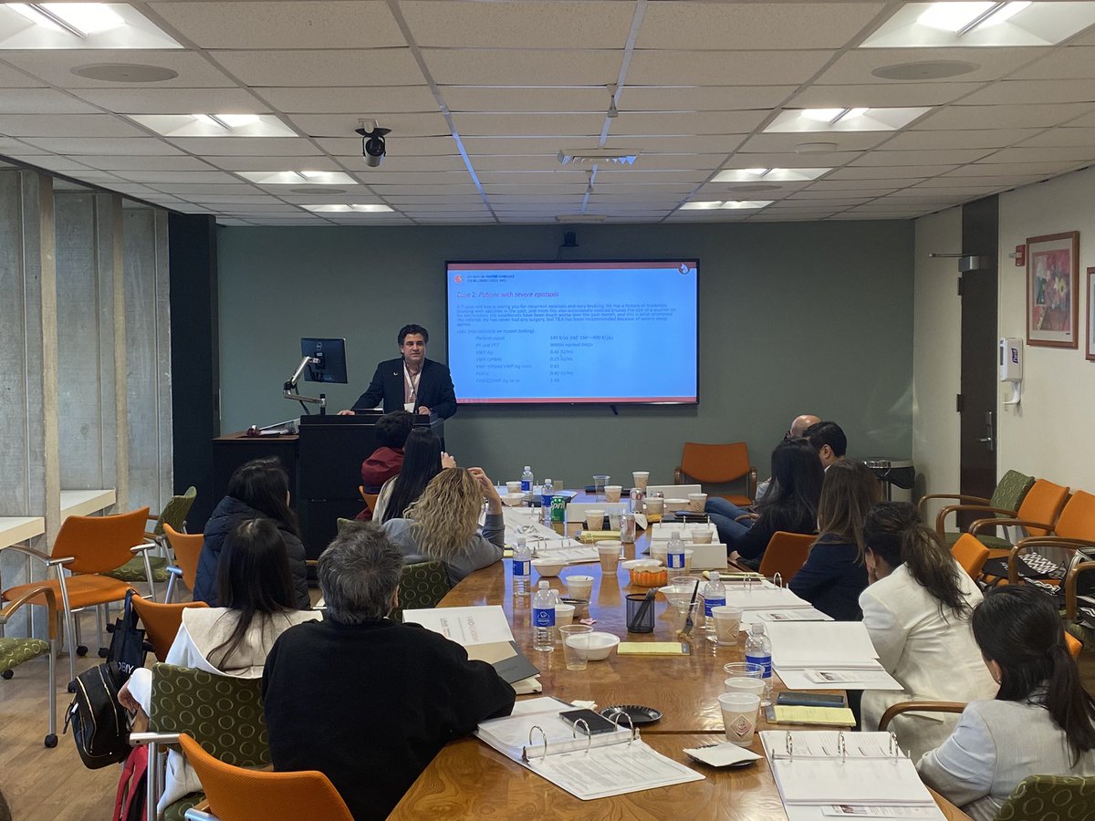 fercorralesmed's tweet photo. UM-VWD Latin American Academy: It is Dr. Connell’s showtime now!… Learning about the latest VWD diagnostic guidelines. @NTConnell @umiamimedicine https://t.co/Du0yd04cMS
