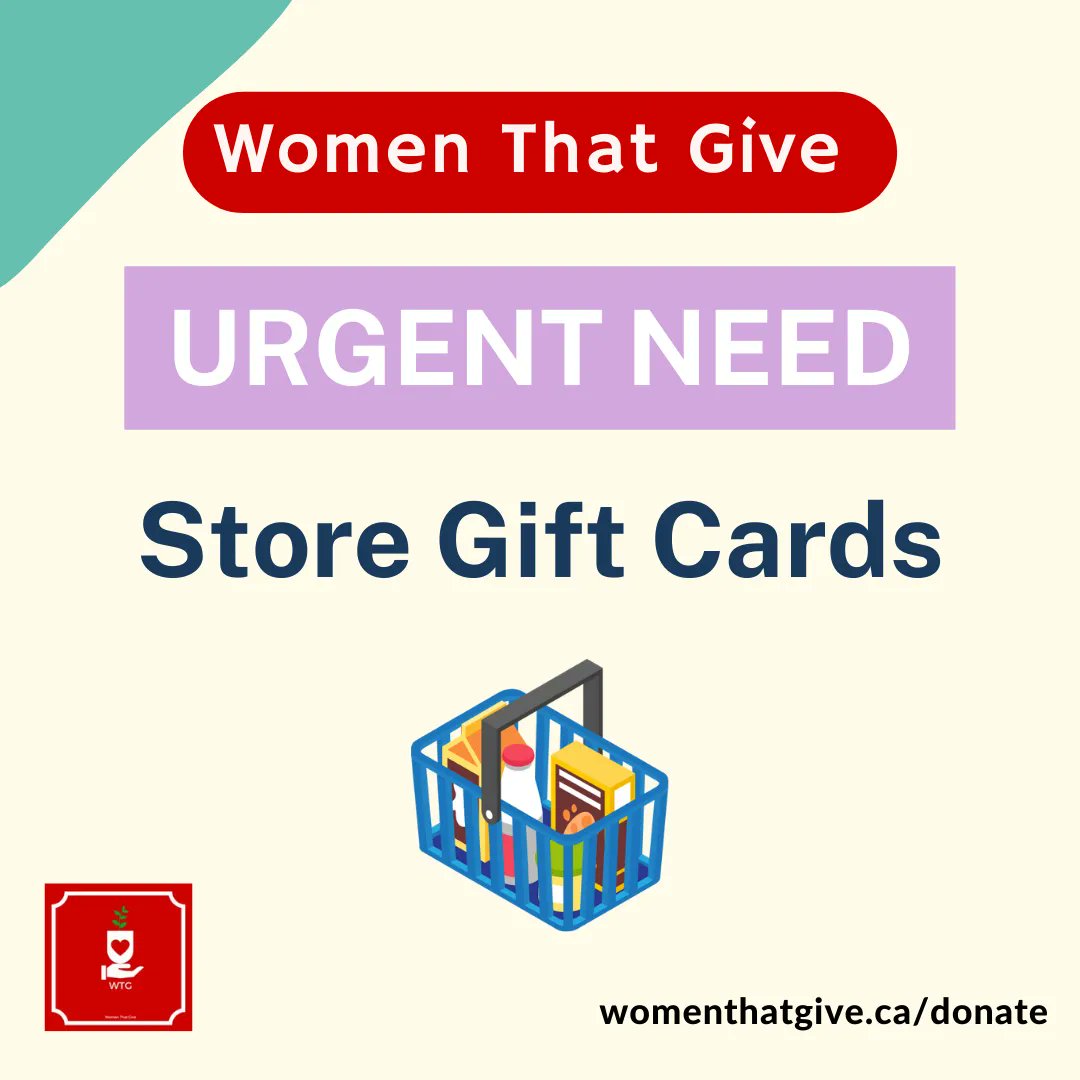 Women That Give 🇨🇦 on Twitter "We are in urgent need of inkind