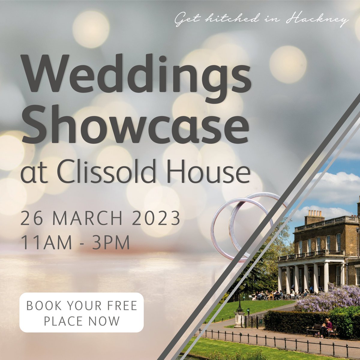 Get hitched in Hackney! Wedding showcase at Clissold House book your free ticket here: eventbrite.co.uk/e/clissold-hou…
Free entry with drinks, nibbles and goodies from the best of our local wedding suppliers 💍
