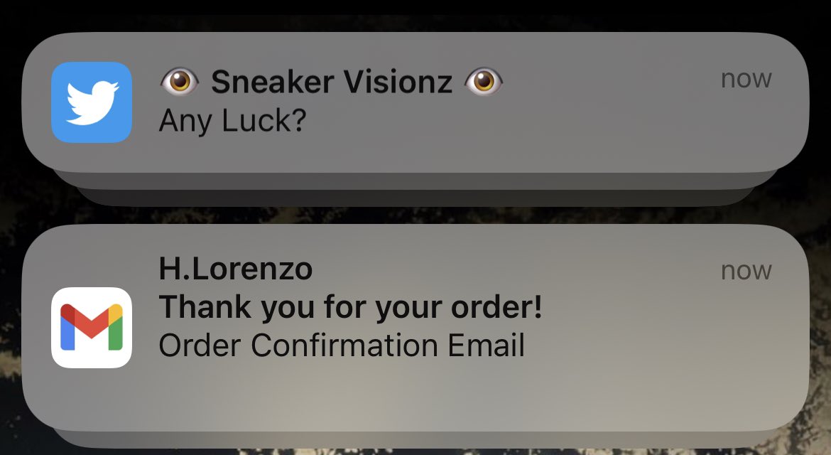 JordanW49761687's tweet photo. @SneakerVisionz Apple Pay FTW🥳 
Thanks as always @SneakerVisionz https://t.co/dN5SvT4l9z