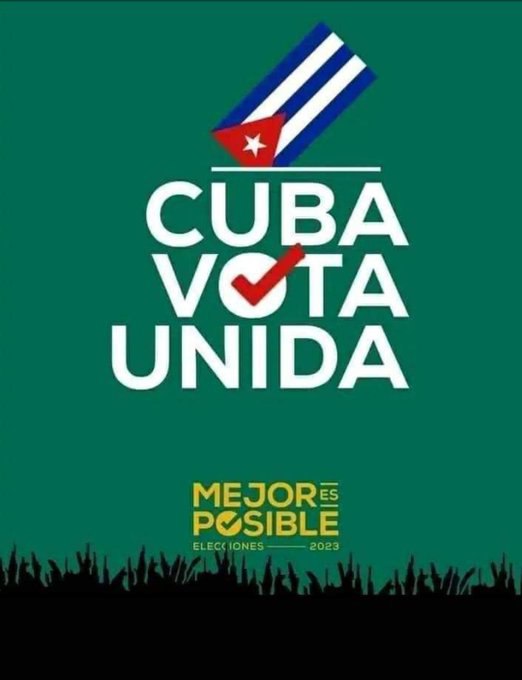 <a href="/DiazCanelB/">Miguel Díaz-Canel Bermúdez</a> #YoVotoXTodos porque lo aprendí con #FidelPorSiempre 🇨🇺