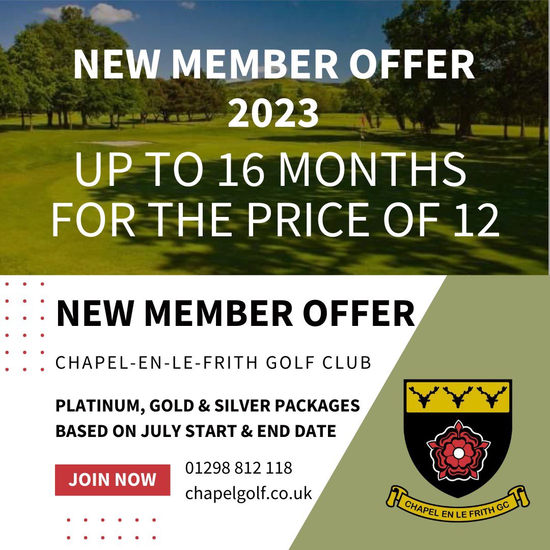 Chapel-en-le-Frith Golf Club (@chapelgolfclub) on Twitter photo 