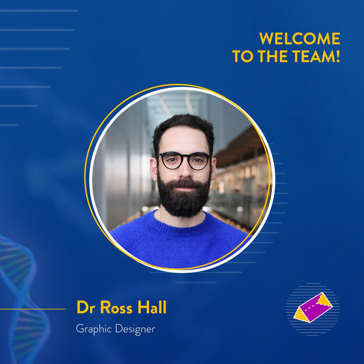 It is our great pleasure to announce that Dr Ross Hall has joined our growing team at Reciprocal Space as a Graphic Designer!

Previously a Postdoc at <a href="/TheCrick/">The Francis Crick Institute</a> , where he also developed his skills and passion for visual science communication. 

Welcome to the team Ross!