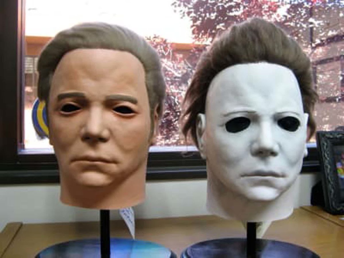 GeekBattleTV's tweet image. Never forget! Michael Myers is in fact William Shatner. Why they've never made this official in Halloween is mind boggling

#geekbattle #moviefacts
#nerdstuff #nostalgia #80skid #90skid #throwback #nostalgia #movienews #movietrivia

#halloween #michaelmyers #williamshatner