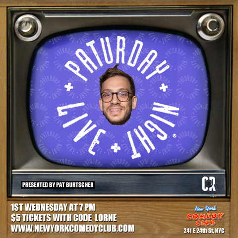 Another glorious edition of Paturday Night Live happens tonight at New York Comedy Club Gramercy!

$5 tickets with promo code LORNE at NewYorkComedyClub.com