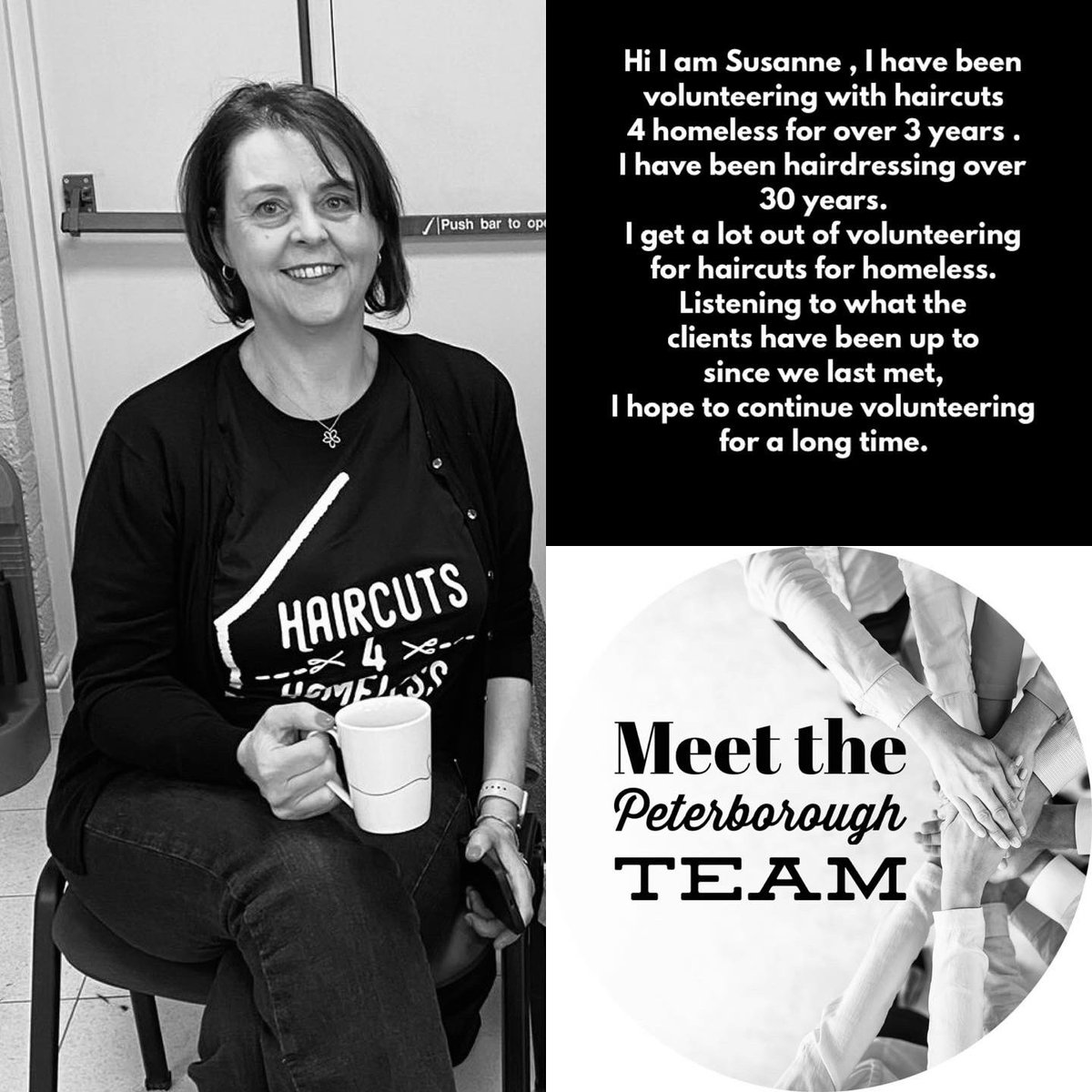 Meet the Peterborough team!  

If you feel you could join us ….. pop us a message and let’s talk about volunteering 🖤 

#peterboroughhomelesshelpers #haircuts4homelessuk #voulenteer #payitforward #bepartofsomethingspecial