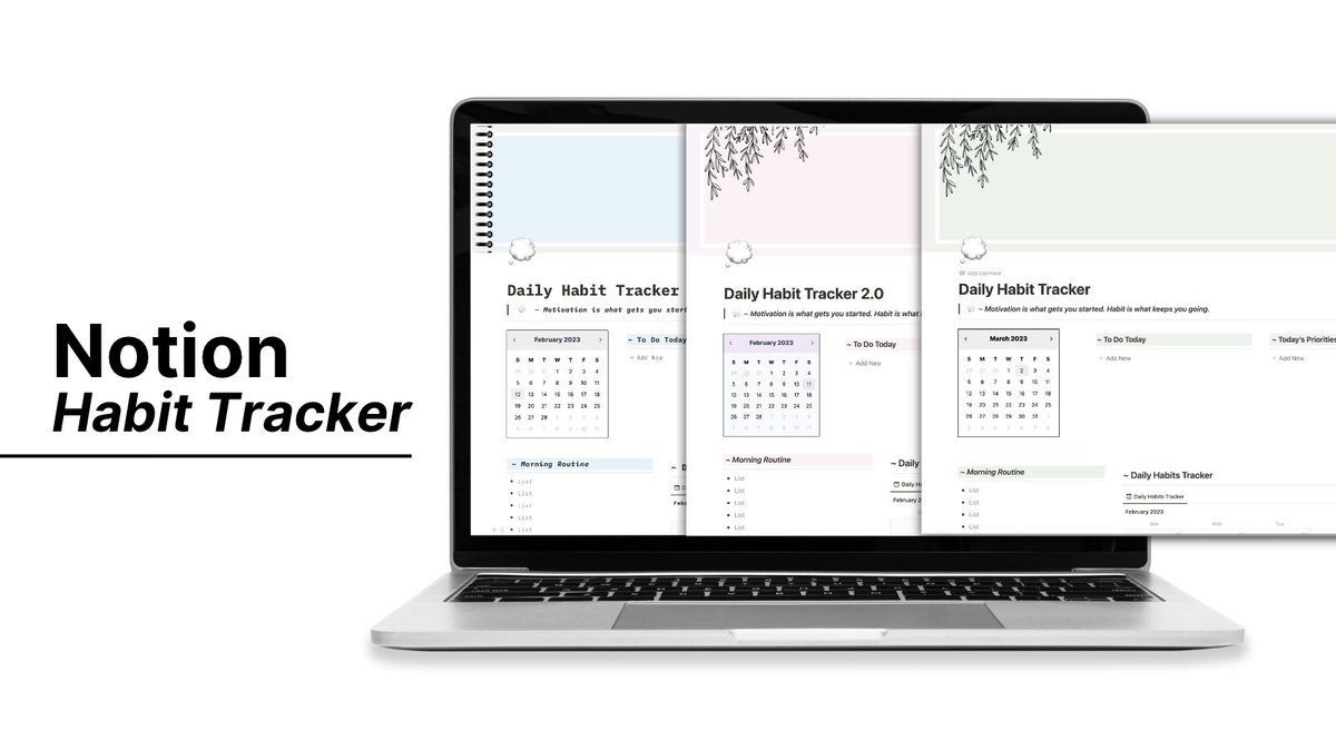 skribblemethis_'s tweet image. A few colour versions of a Notion Daily Habit Tracker 💭 Which is your favourite ? ♥️
#notioncommunity #notiontemplates #notionapp