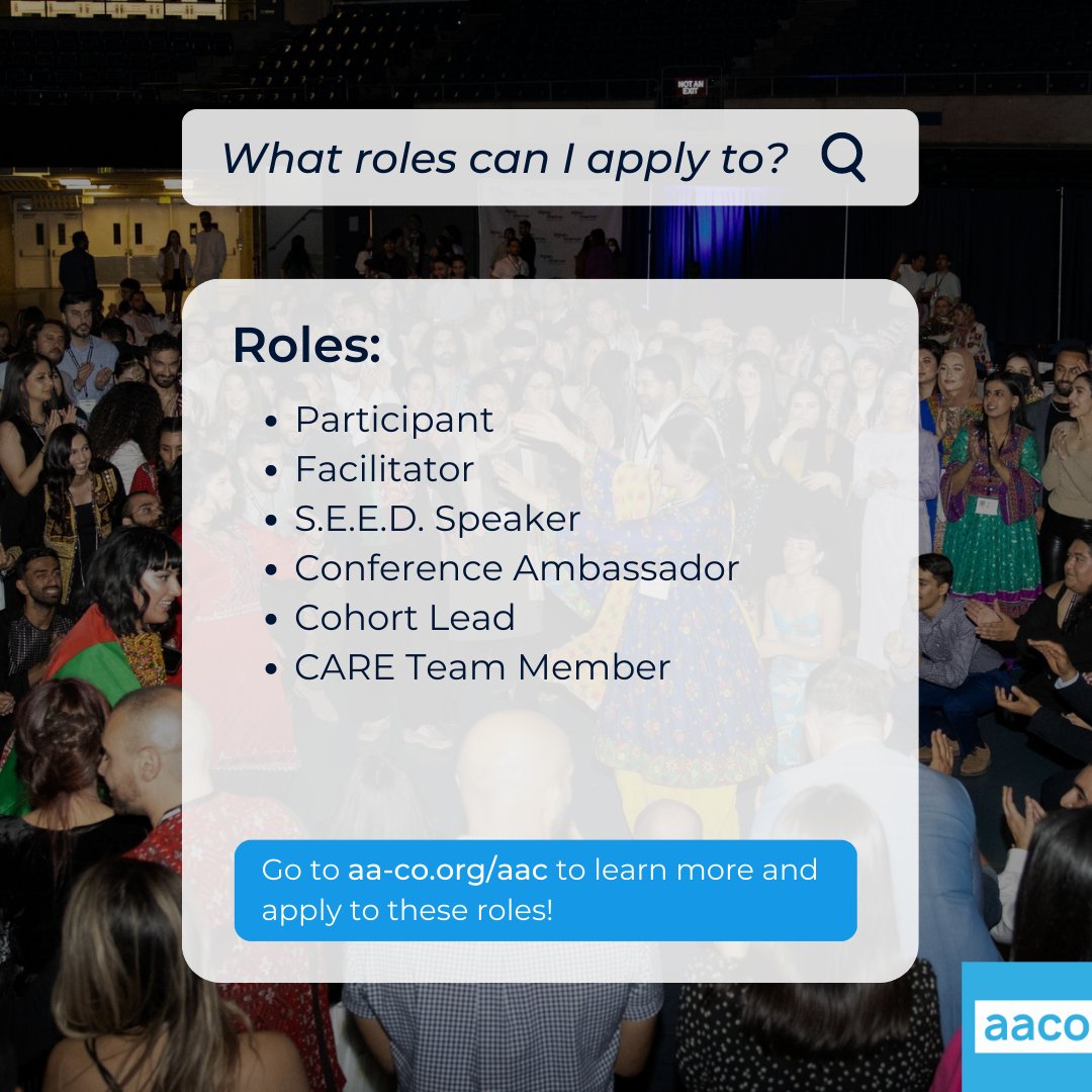 AfgAmCO's tweet photo. [APPLICATIONS NOW LIVE – LINK IN BIO!]

The applications are now live for the Annual Afghan-American Conference (AAC)!

The deadline to submit your application is March 19, 2023 at 11:59 PM PST.

More details on our instagram: @afghanamericancommunityorg https://t.co/F00IWtRbn8 https://t.co/hbHgGEoHuY