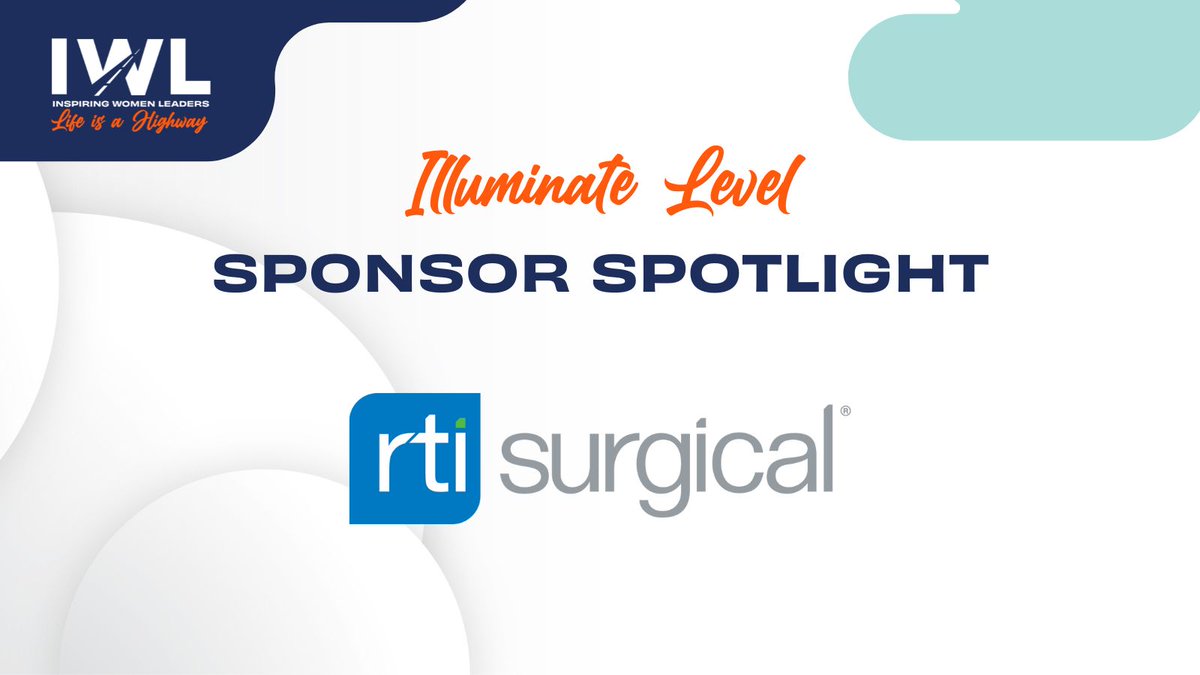 Today's shoutout goes to Illuminate Sponsor @RTISurgical, a global, industry leading private-label OEM that provides turn-key services for development and product life cycle management in support of patients and leading medical technology companies. rtix.com