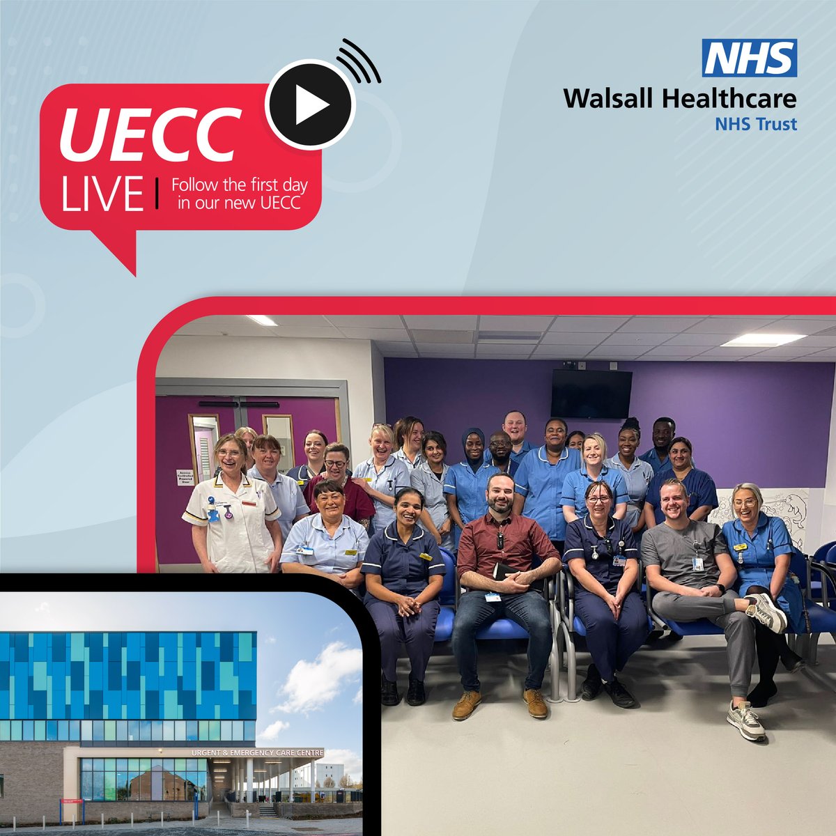 Tonight’s the night! 🎉 Our Emergency Department is moving into its long-awaited new home #UECCLive #WalsallandProud💙