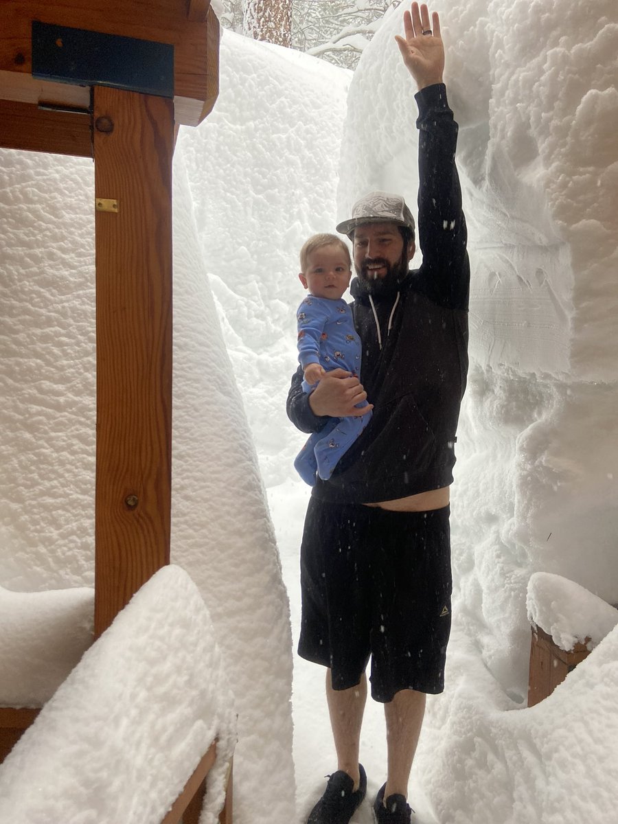 TahoeWeather's tweet photo. Sent to me by a friend. A person and a half tall. https://t.co/J2T4oDinWl