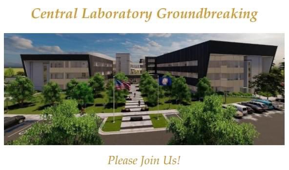 VAForensicSci's tweet image. The Central Laboratory Groundbreaking will be streamed live on Facebook tomorrow, Thursday, March 2 at 10:30 a.m. Join us at Facebook.com/VAForensicSci