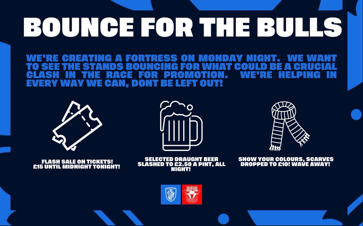 🔵 𝗕𝗢𝗨𝗡𝗖𝗜𝗡𝗚 𝗙𝗢𝗥 𝗧𝗛𝗘 𝗕𝗨𝗟𝗟𝗦

ICYMI | We’re doing everything we can to get the <a href="/TMStadium/">The Millennium Stadium</a> bouncing on Monday night!

🗞️ Read More: bit.ly/BOUNCEBULLS
🎟️ Buy Tickets: bit.ly/FEVvBRA
🧣 Scarves: bit.ly/3ENLw0x

#FEVvBRA | #BlueWall