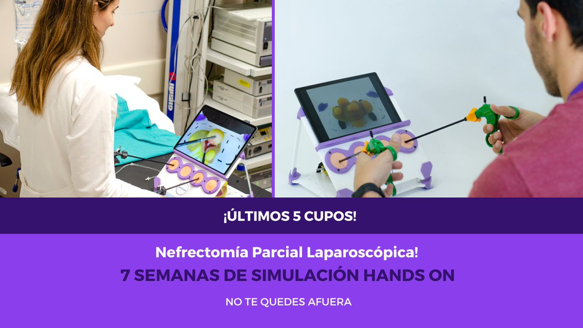 Urotrainer | Urology Surgical Simulation (@urotrainer) on Twitter photo Sumate al entrenamiento de 7 semanas de #simulación en Nefrectomía Parcial Laparoscópica.
Solo quedan 5 vacantes disponibles ‼️
Consegui tu lugar 👉 app.urotrainer.com/events/9
<a href="/mkerkebe/">Dr. Marcelo Kerkebe Lama</a> <a href="/DrVitagliano/">Gonzalo Vitagliano</a> <a href="/clovis_fraga/">Clovis Fraga T. Pereira</a> <a href="/elito4/">Elias Bodden</a> <a href="/amjurado67/">Alberto Jurado</a> <a href="/fgarbel/">Francisco Garcia V.</a>
#urology #partialnephrectomy #RAPN Sumate al entrenamiento de 7 semanas de #simulación en Nefrectomía Parcial Laparoscópica.
Solo quedan 5 vacantes disponibles ‼️
Consegui tu lugar 👉 app.urotrainer.com/events/9
<a href="/mkerkebe/">Dr. Marcelo Kerkebe Lama</a> <a href="/DrVitagliano/">Gonzalo Vitagliano</a> <a href="/clovis_fraga/">Clovis Fraga T. Pereira</a> <a href="/elito4/">Elias Bodden</a> <a href="/amjurado67/">Alberto Jurado</a> <a href="/fgarbel/">Francisco Garcia V.</a>
#urology #partialnephrectomy #RAPN