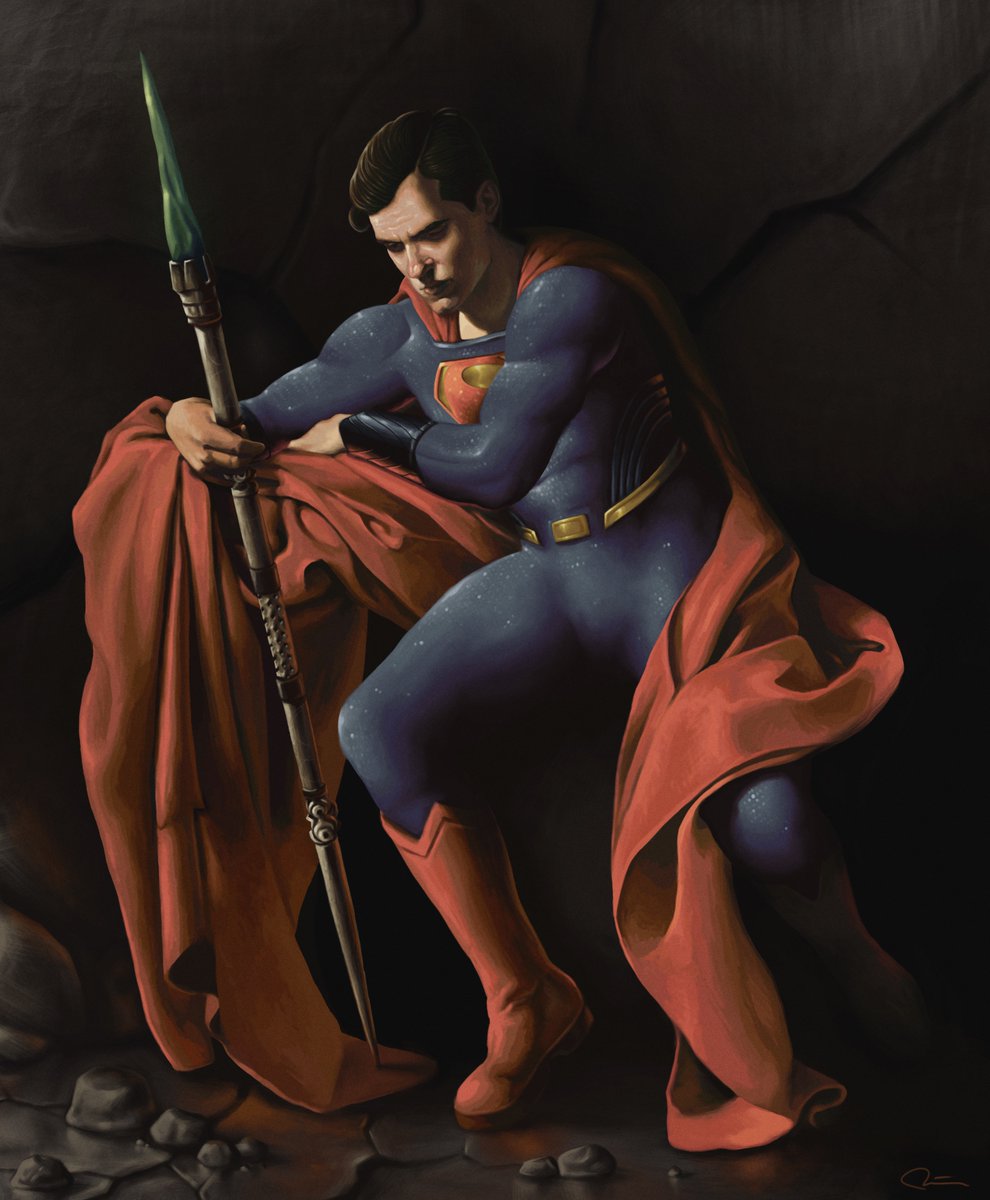 Superman portrait. Artwork inspired by Michelangelo Caravaggio.

#RestoreTheSnyderVerse𓃵 #ZackSnyder