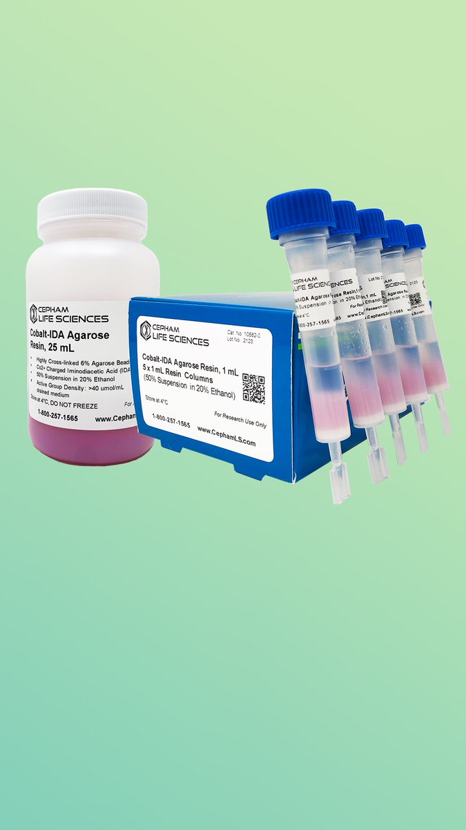 CephamLS's tweet image. Cobalt IDA Resin &amp;amp;
Cobalt-IDA Resin 1ml Columns 
@CephamLS 
.
.
.
.
.
.

#immunohistochemistry #lifesciences #lifescienceindustry #cephamls #cellbiologylab #cellbiology #science #microbiology #molecularbiology #biochemistry #biotech #genetics #research #immunology #phd #scientis